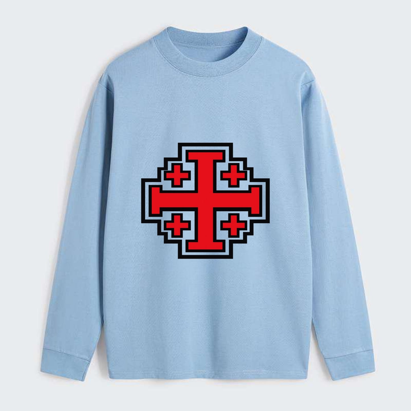 Heritage of Faith - Classic Long Sleeve Shirt - Light Blue