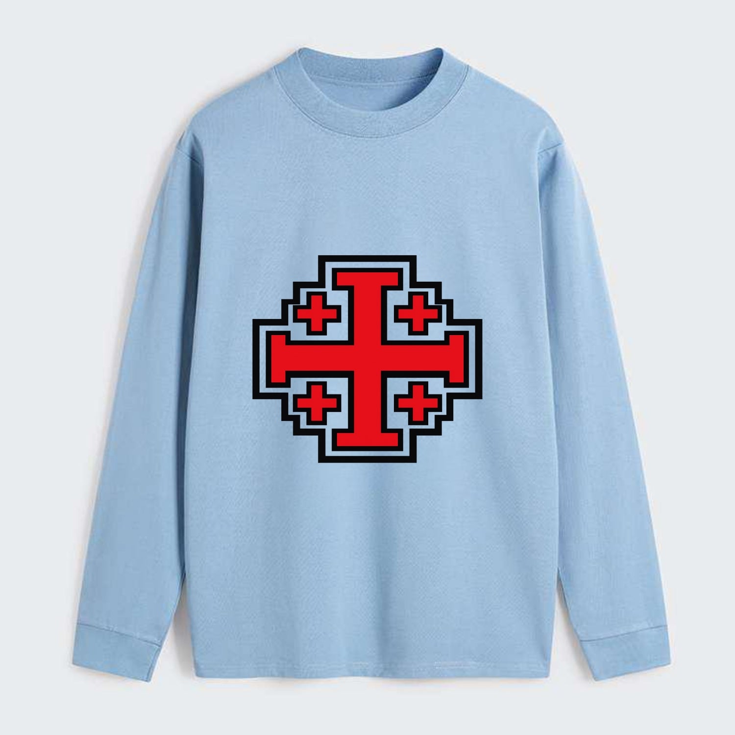 Heritage of Faith - Classic Long Sleeve Shirt - Light Blue