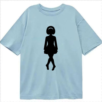 Irish step dancer traditional pose - Classic T-shirt - Light Blue