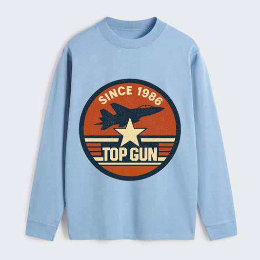 Top Gun Since 1986 - Classic Long Sleeve Shirt - Light Blue