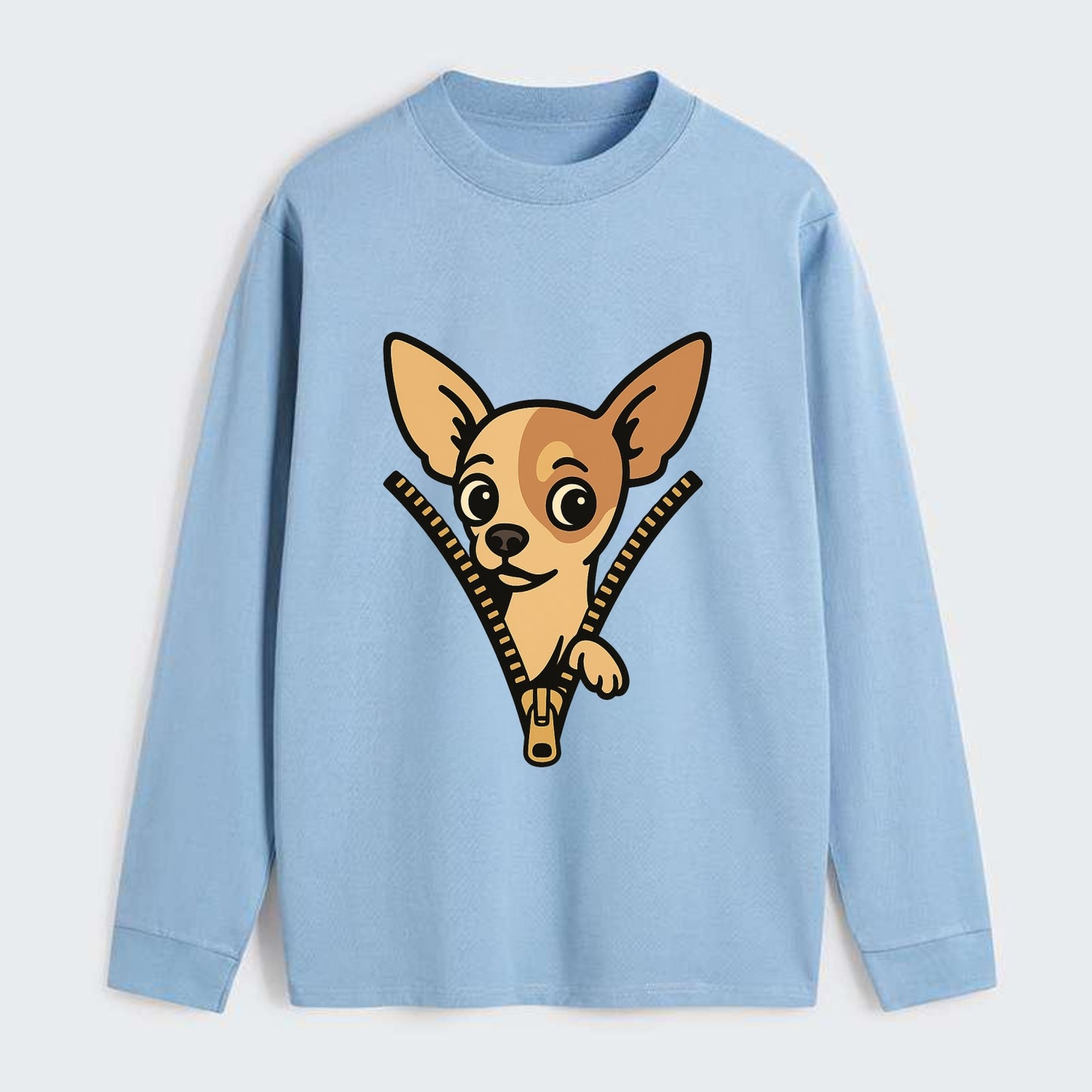 Chihuahua - Classic Long Sleeve Shirt - Light Blue
