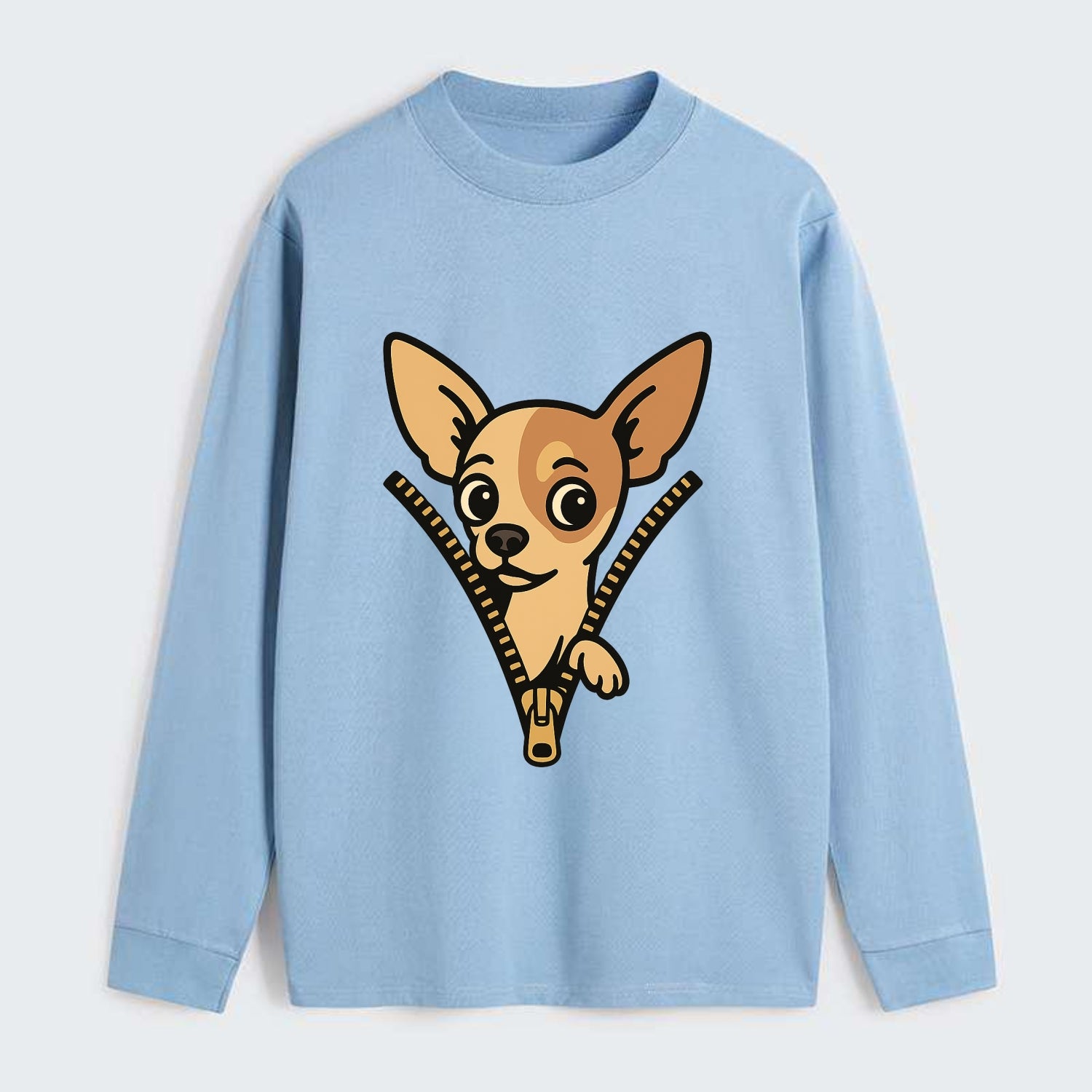 Chihuahua - Classic Long Sleeve Shirt - Light Blue