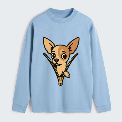 Chihuahua - Classic Long Sleeve Shirt - Light Blue