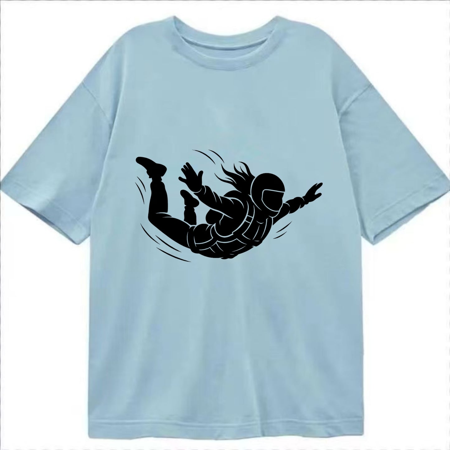 Skydiver free-fall position - Classic T-shirt - Light Blue
