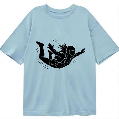 Skydiver free-fall position - Classic T-shirt - Light Blue