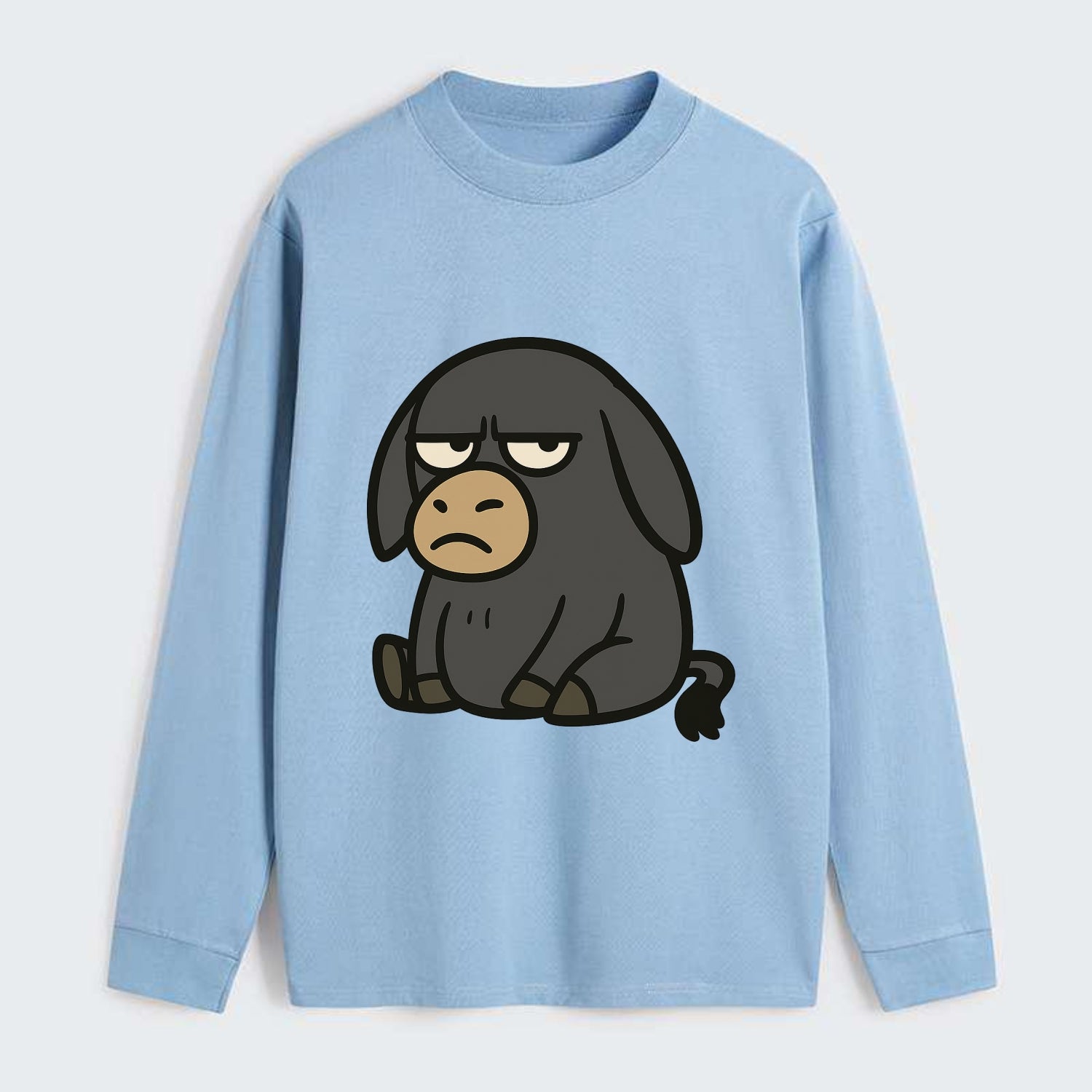 The Donky Judging Silently - Classic Long Sleeve Shirt - Light Blue