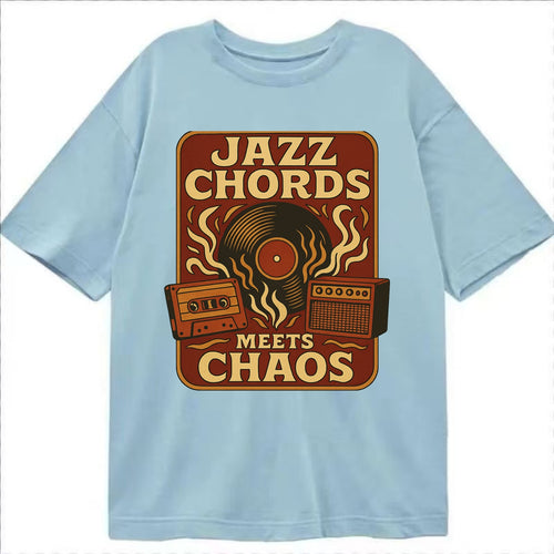 Jazz chords with hyperpop energy - Jazz Meets Chaos - unexpected fusion - Classic T-shirt