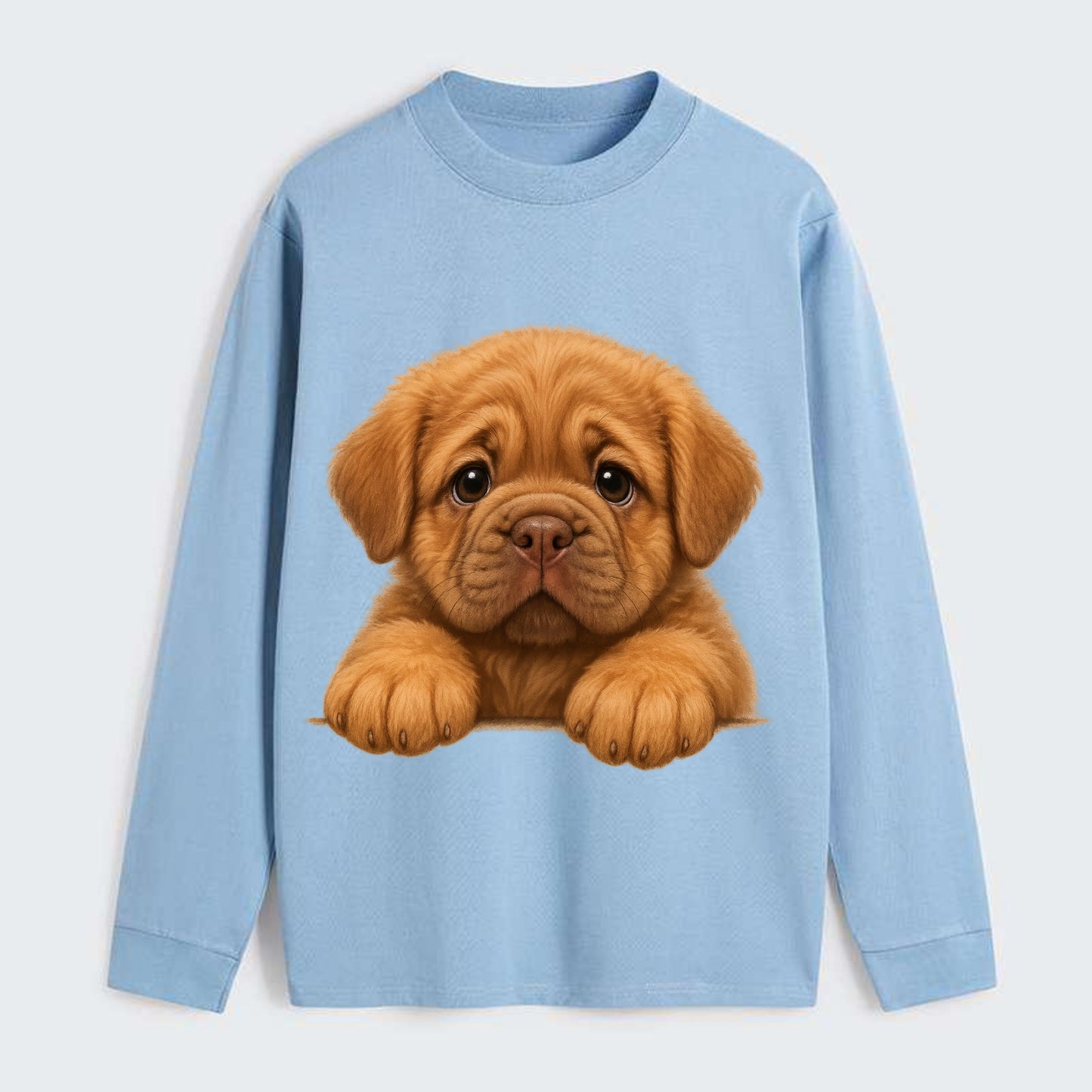 Neapolitan Mastiff  - Classic Long Sleeve Shirt - Light Blue
