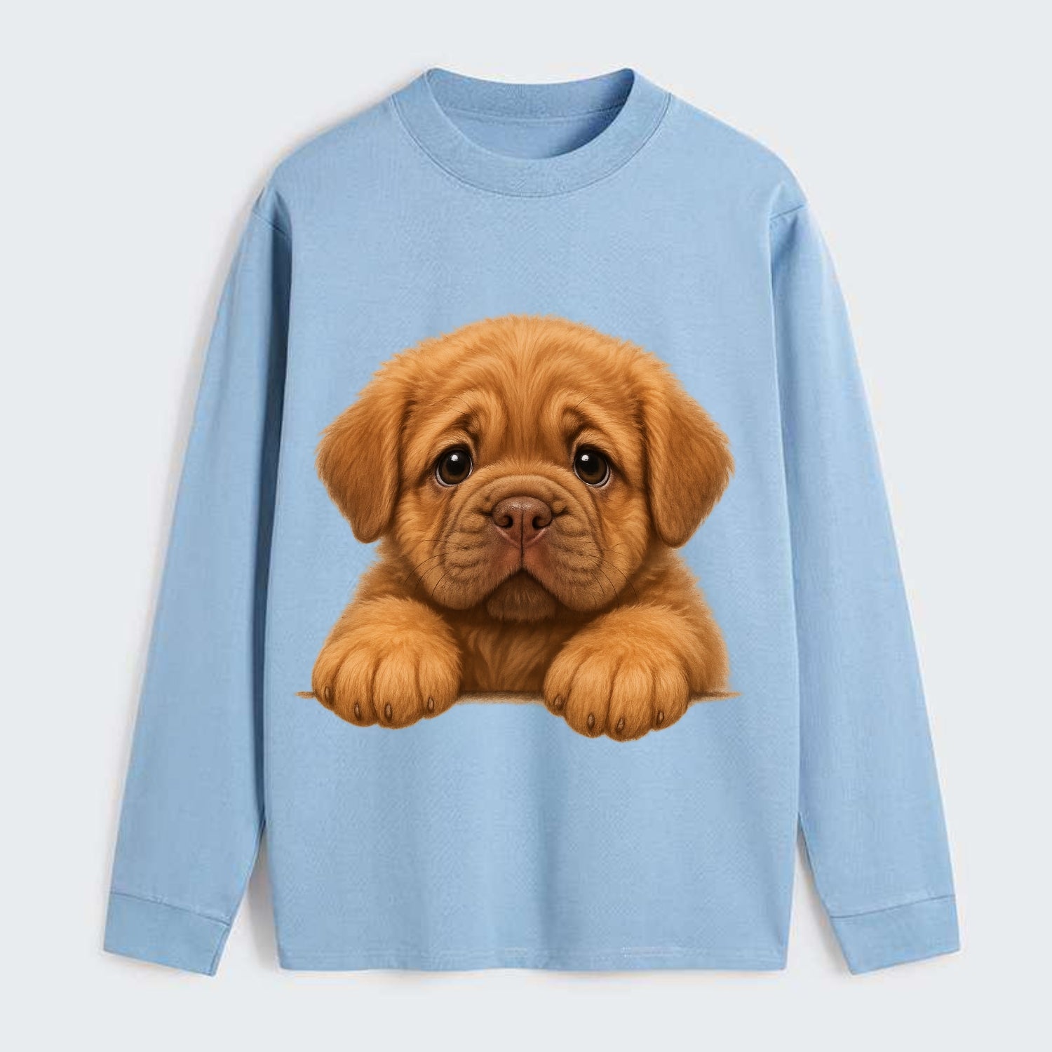 Neapolitan Mastiff  - Classic Long Sleeve Shirt - Light Blue