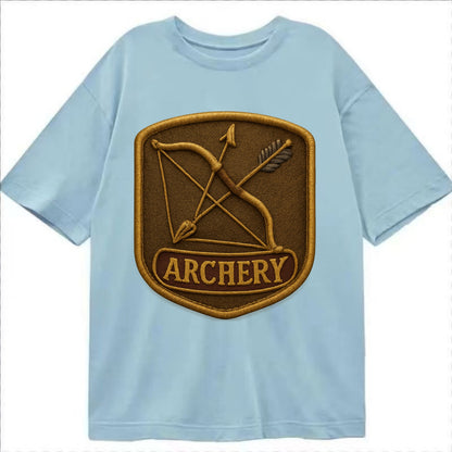 Bow and arrow crossed - archery enthusiast - Classic T-shirt - Light Blue