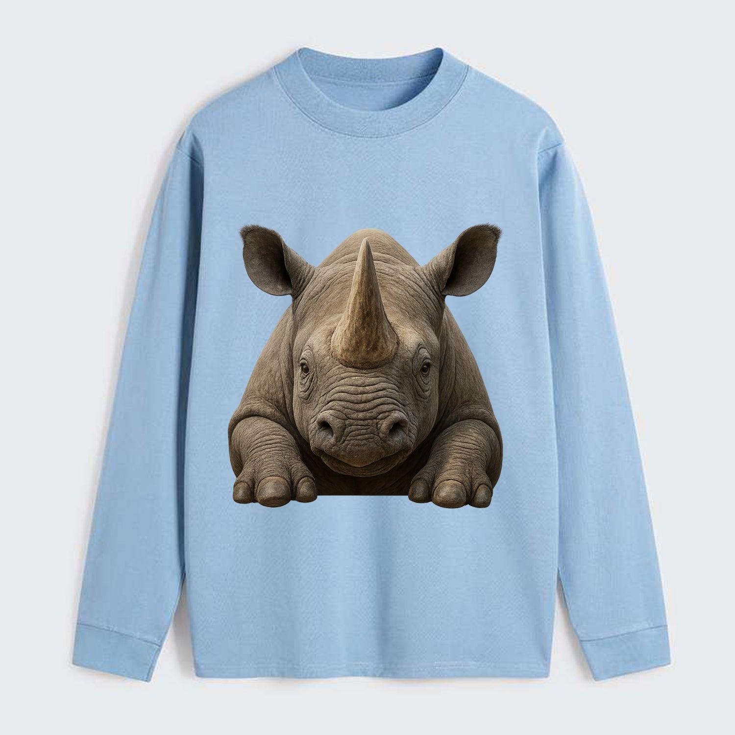 Rhinoceros  - Classic Long Sleeve Shirt - Light Blue