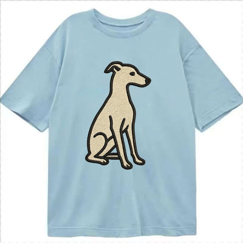 Italian Greyhound - Gray sitting pose - Classic T-shirt