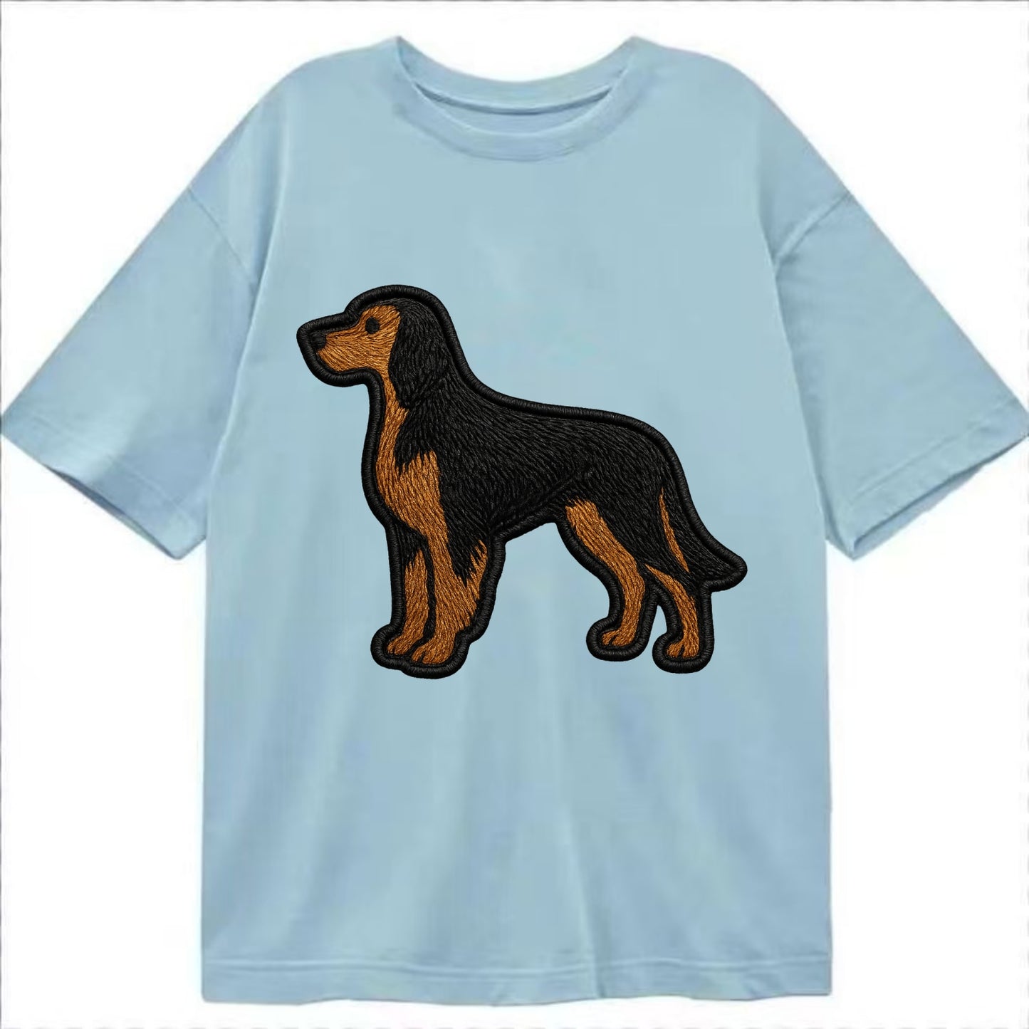 Gordon Setter - Modern setter silhouette - Classic T-shirt - Light Blue