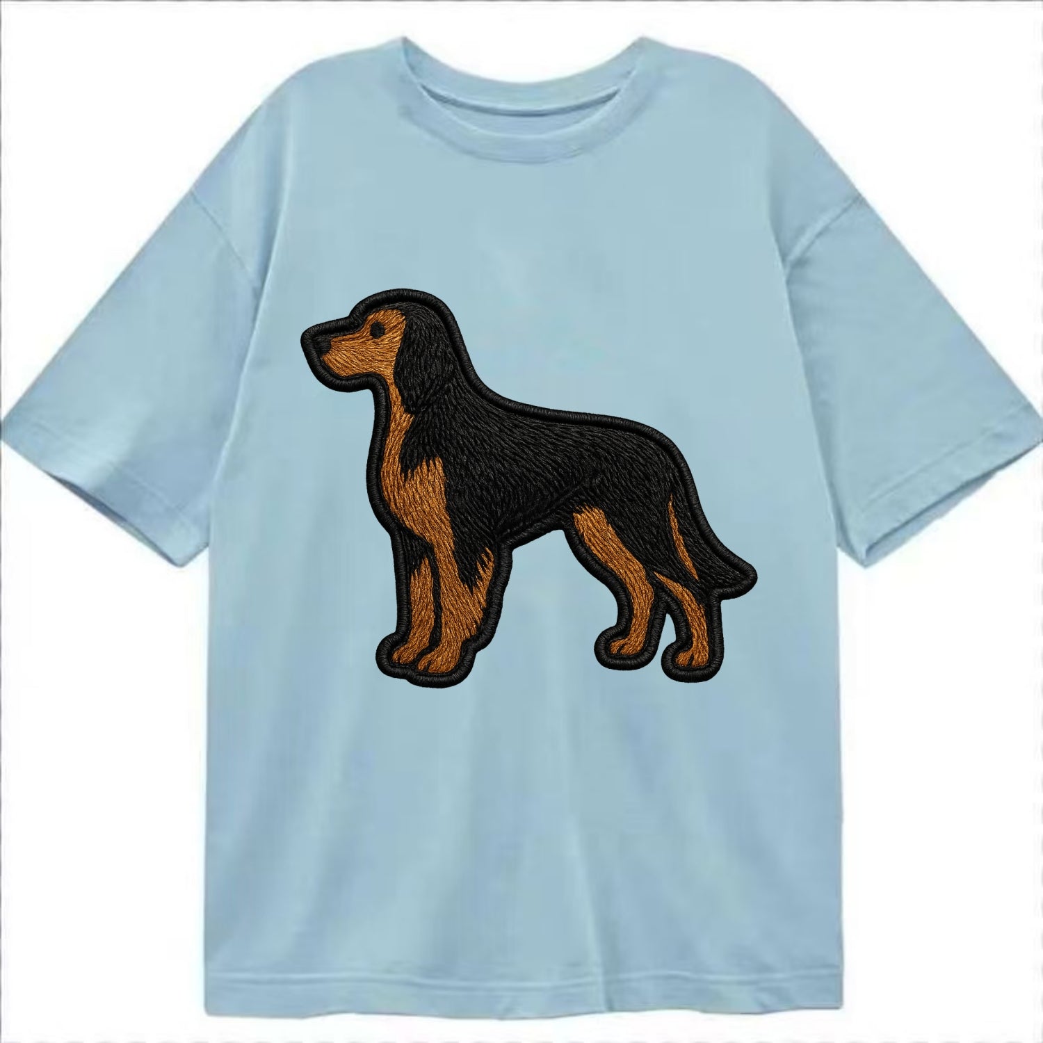 Gordon Setter - Modern setter silhouette - Classic T-shirt - Light Blue
