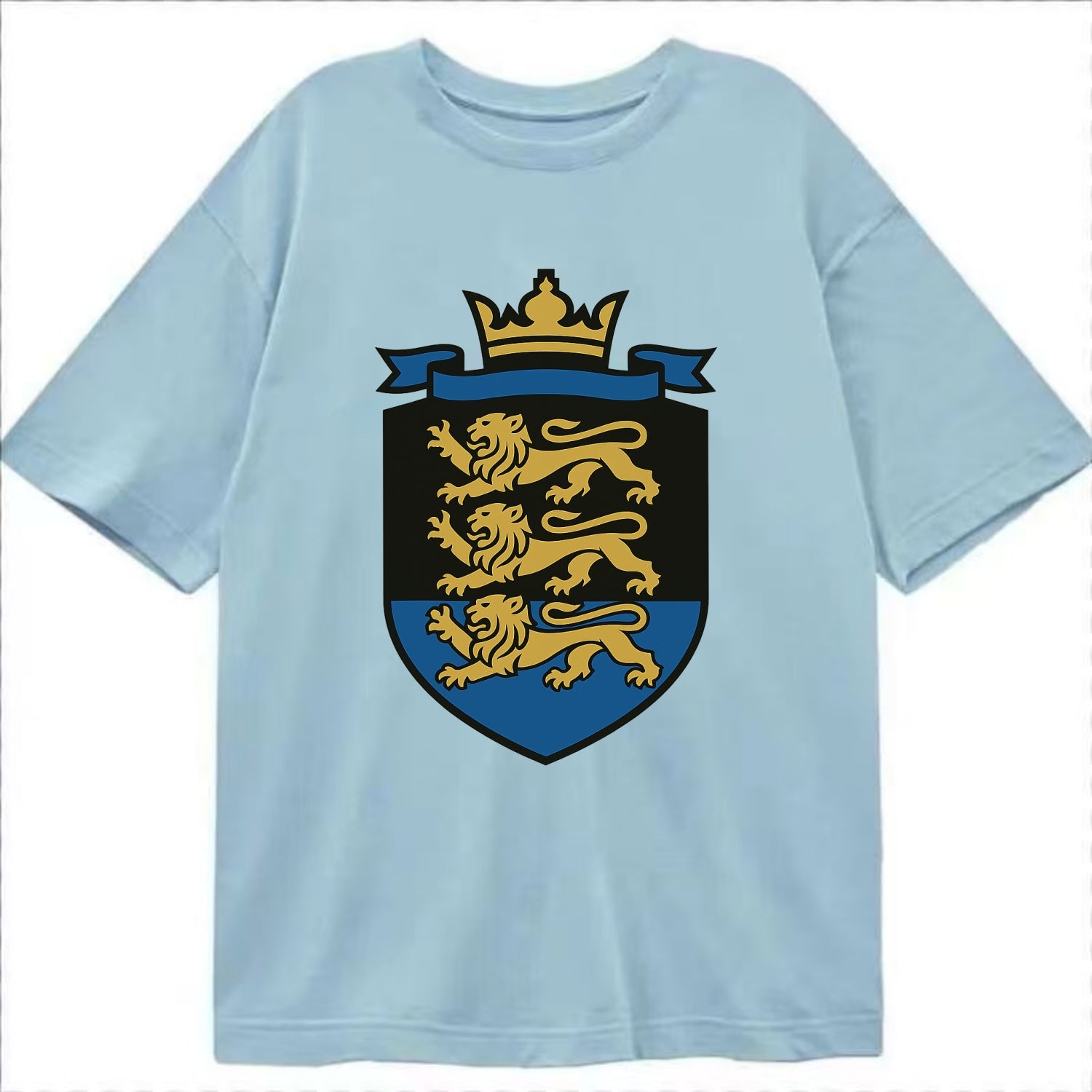 Estonia Royal Logo  - Classic T-shirt - Light Blue