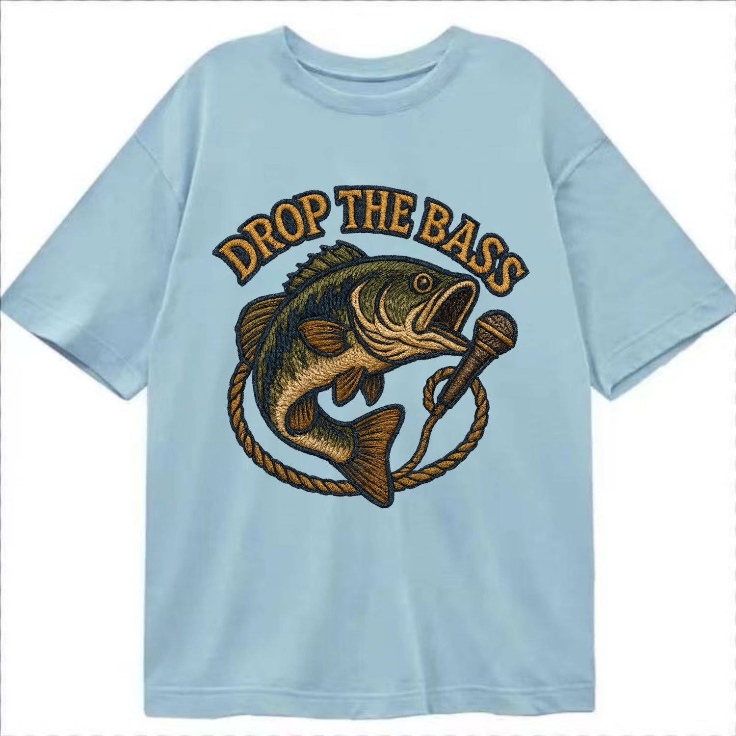 Drop The Bass  - Classic T-shirt - Light Blue