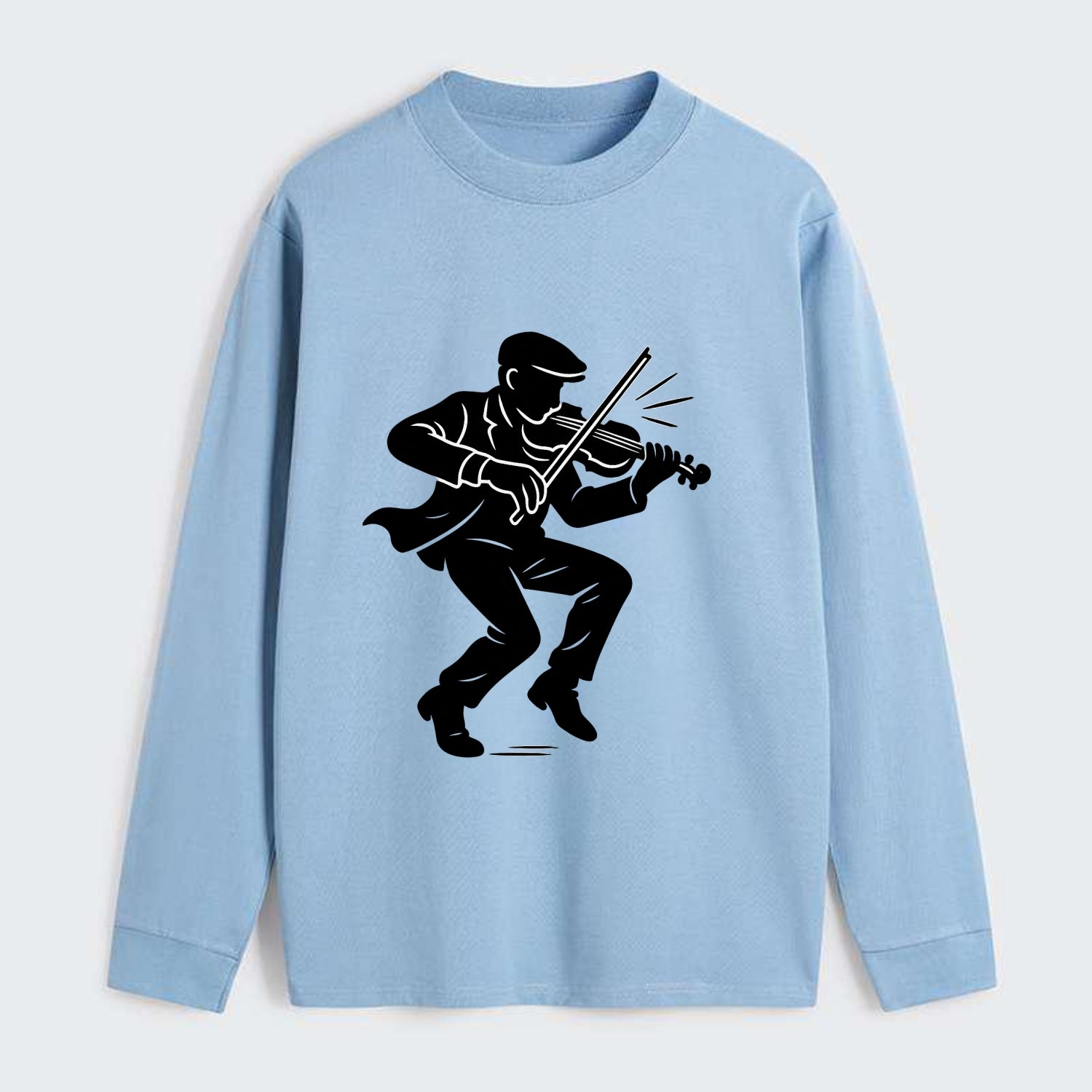 Irish folk musician traditional jig - Classic Long Sleeve Shirt - Light Blue