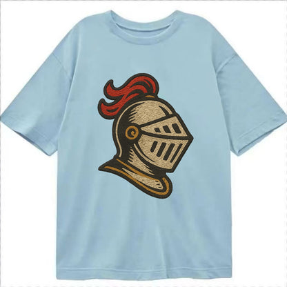 Knight Helmet  - Classic T-shirt - Light Blue