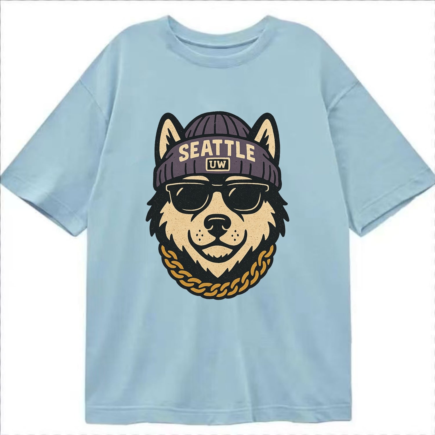 Seattle Husky - Classic T-shirt - Light Blue