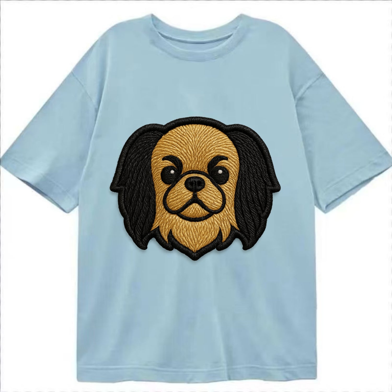 Japanese Chin - Modern flat-face logo wi - Classic T-shirt - Light Blue