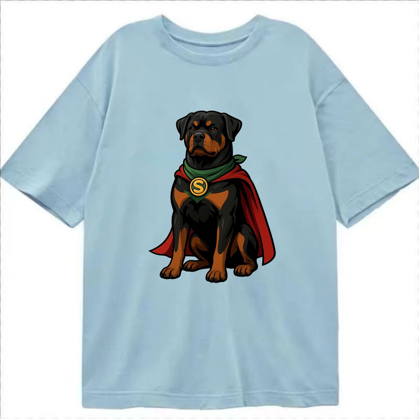 Rottweiler Strong Hero  - Classic T-shirt - Light Blue