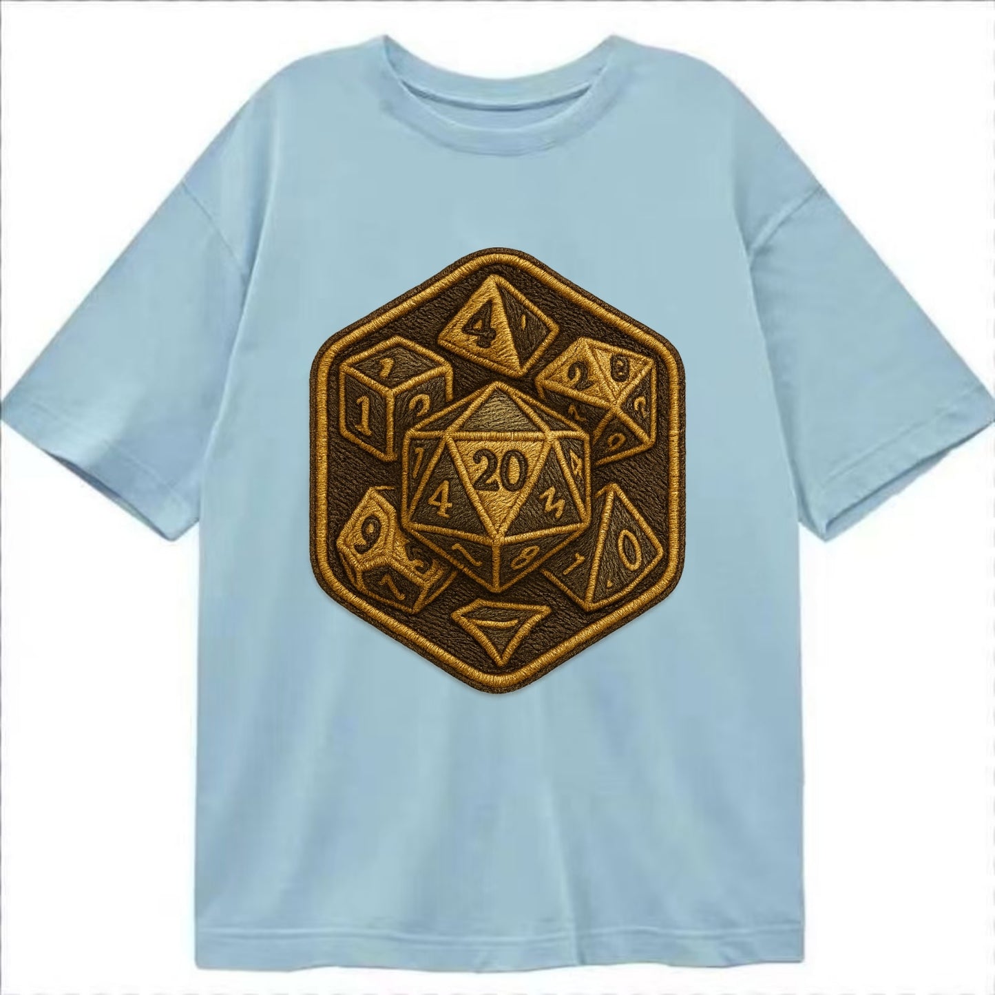 Dice set for tabletop gaming - RPG enthusiast - Classic T-shirt - Light Blue