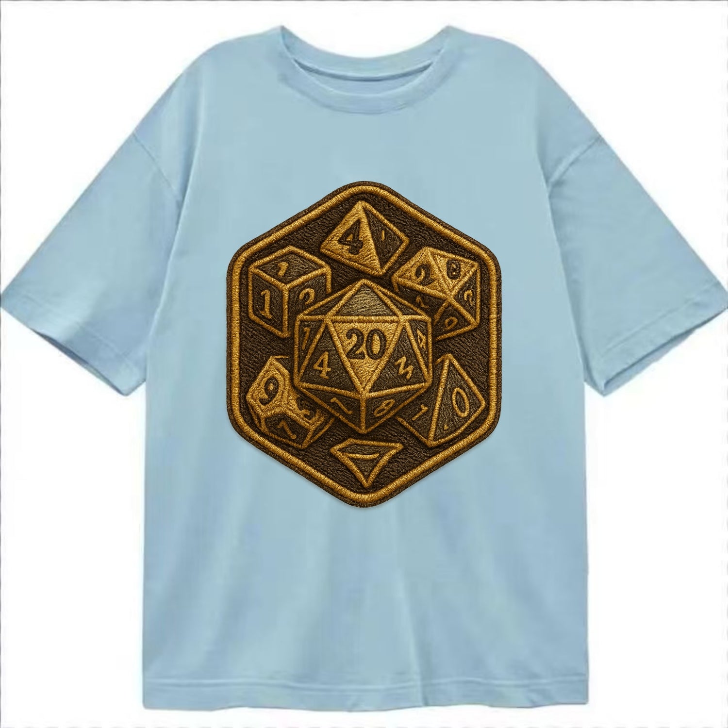 Dice set for tabletop gaming - RPG enthusiast - Classic T-shirt - Light Blue