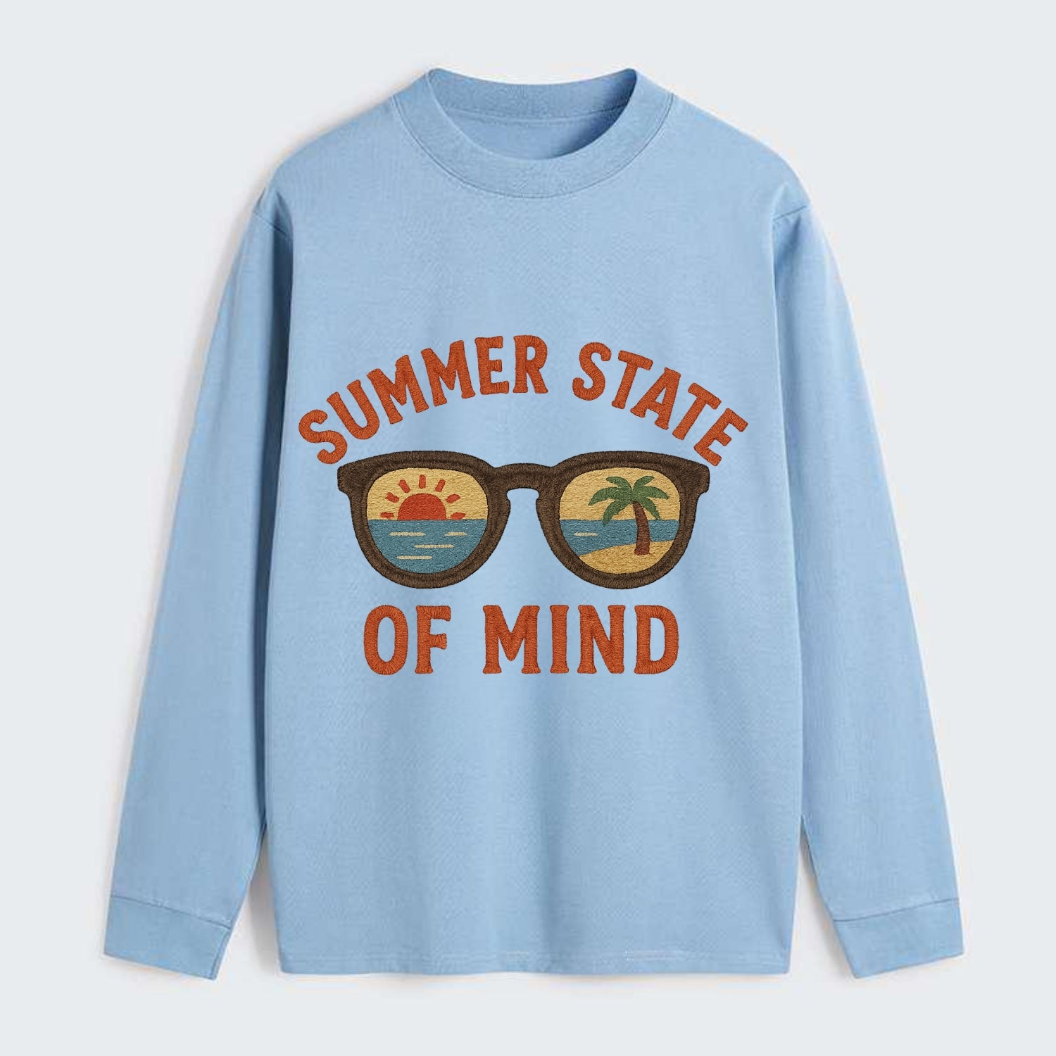 Summer State Of Mind  - Classic Long Sleeve Shirt - Light Blue