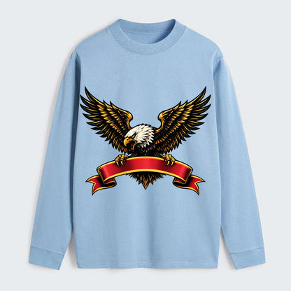Eagle Banner - Classic Long Sleeve Shirt - Light Blue