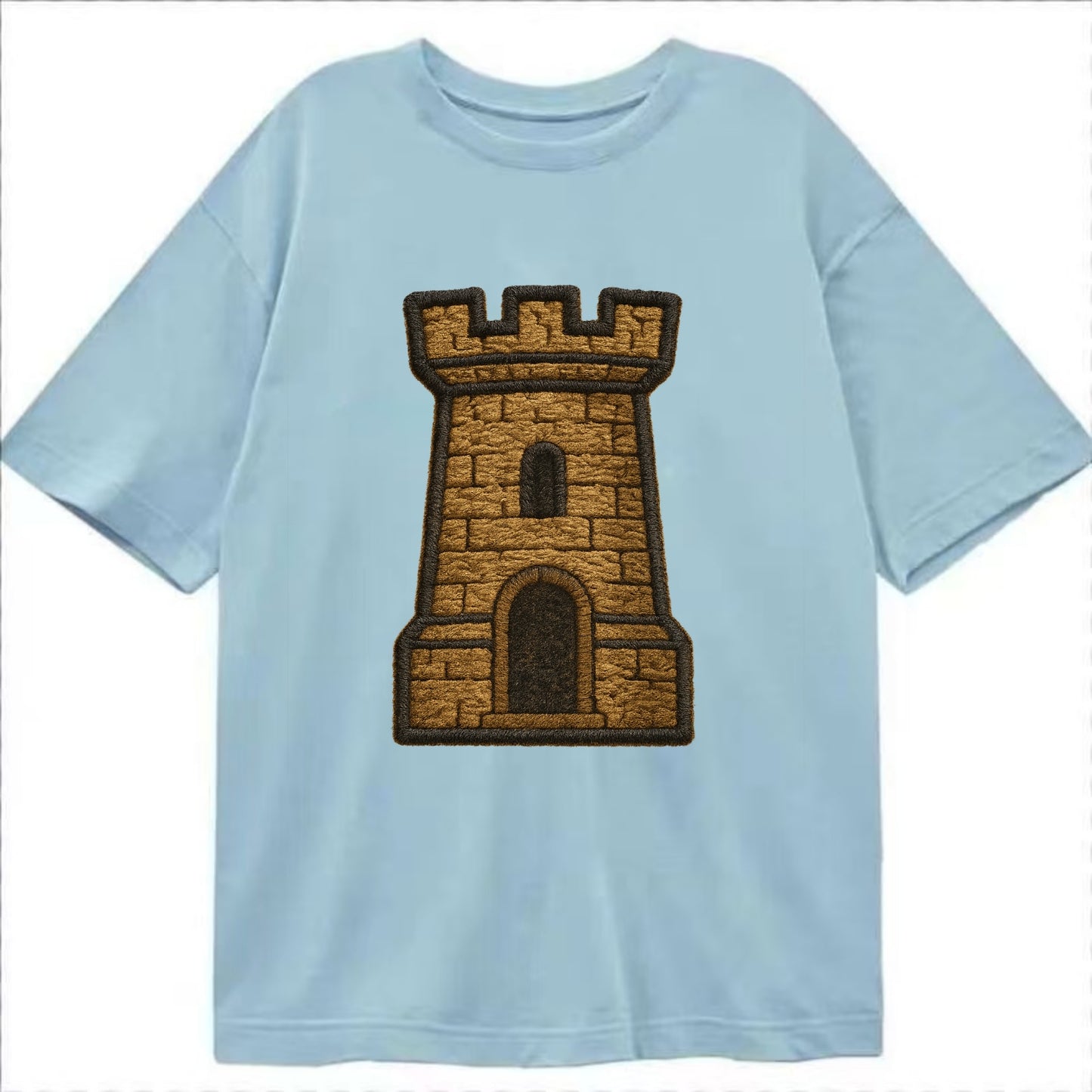 Castle Tower  - Classic T-shirt - Light Blue