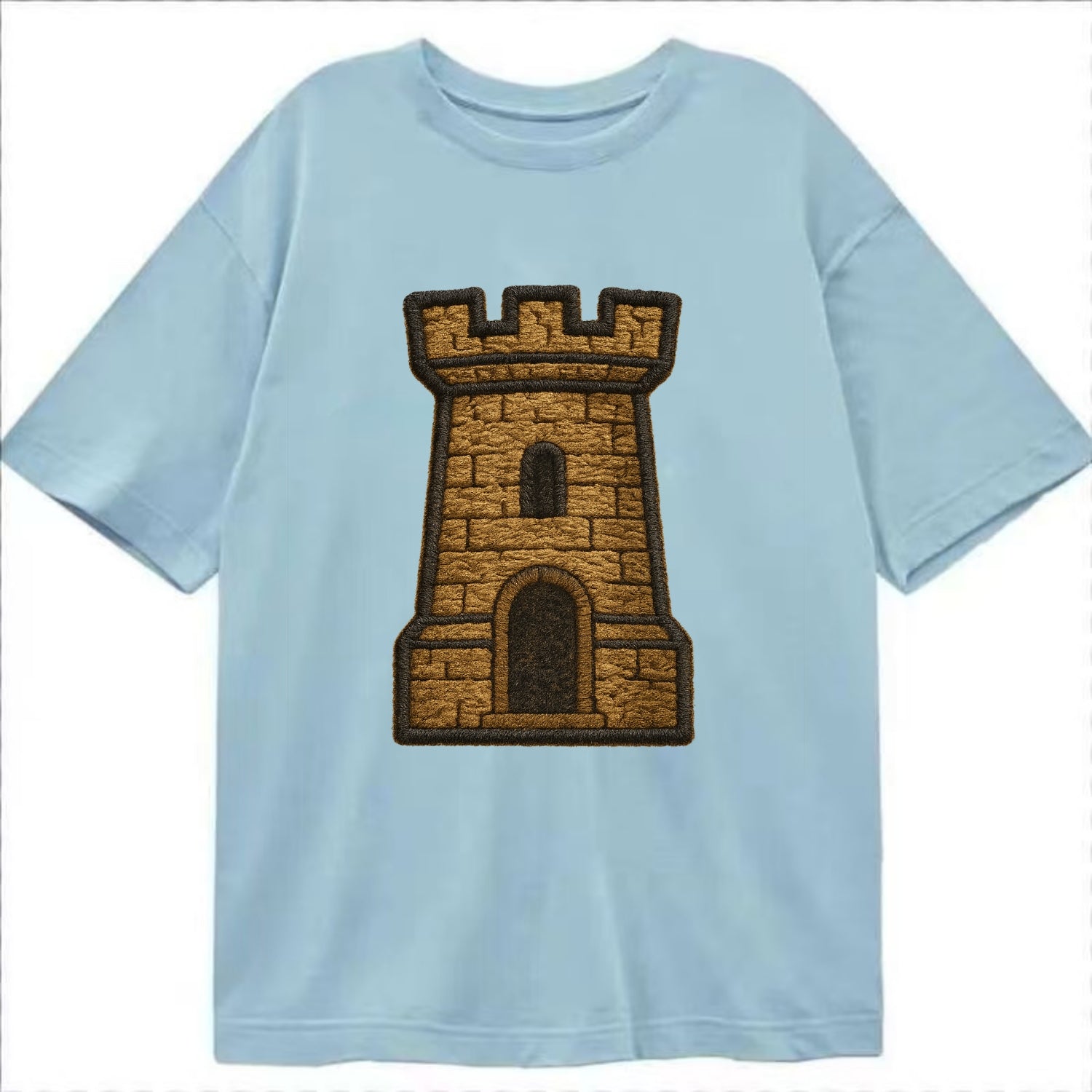 Castle Tower  - Classic T-shirt - Light Blue