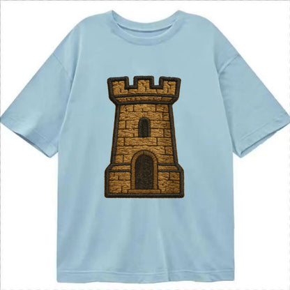 Castle Tower  - Classic T-shirt - Light Blue