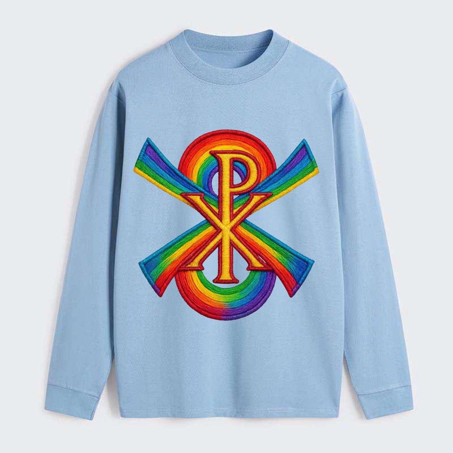 Chi Rho  - Classic Long Sleeve Shirt - Light Blue