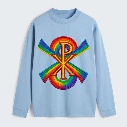 Chi Rho  - Classic Long Sleeve Shirt - Light Blue