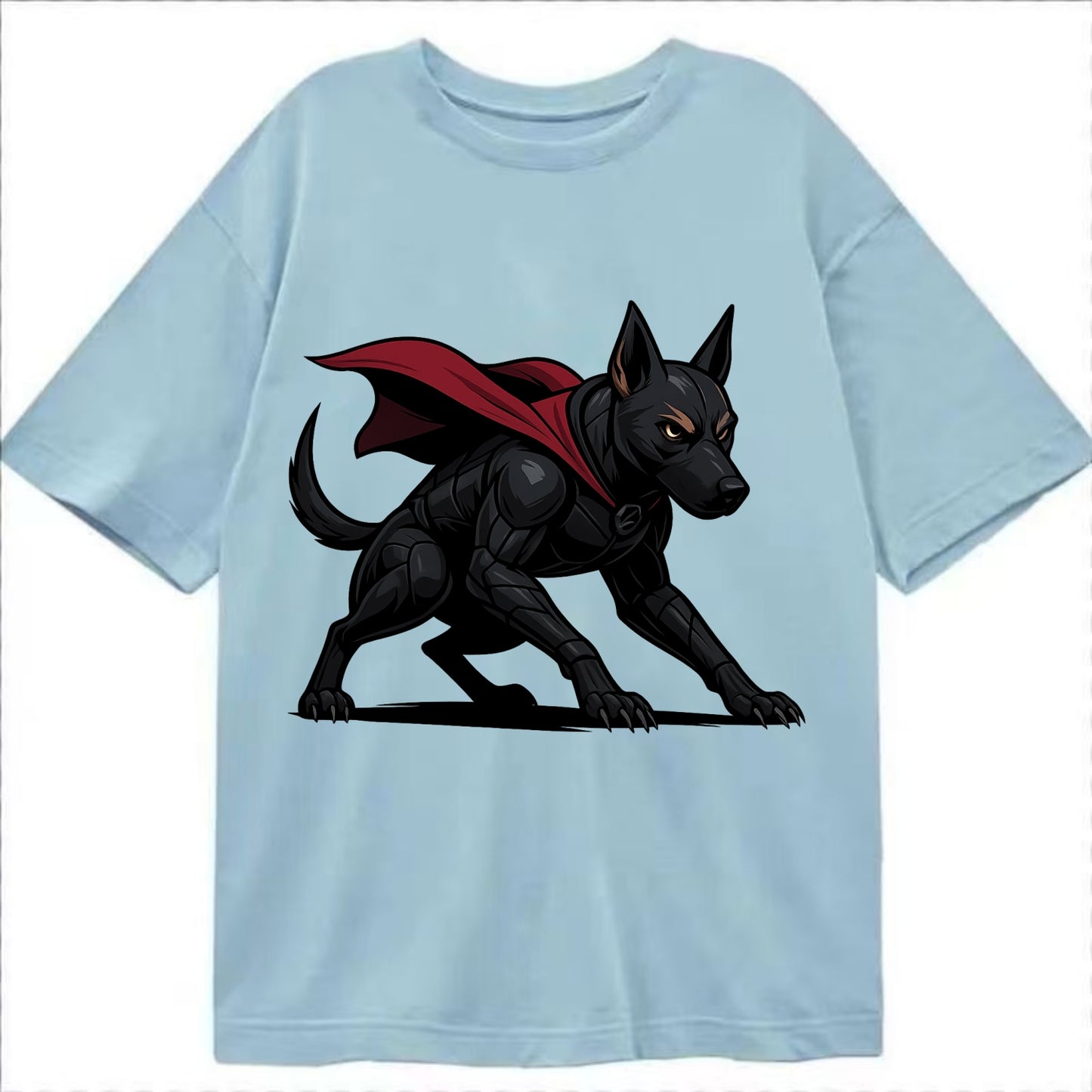 Belgian Malinois Black Panther  - Classic T-shirt - Light Blue