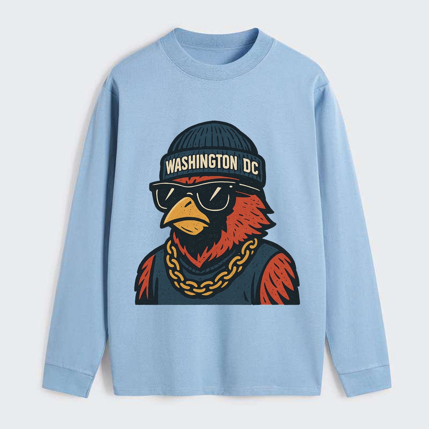 "cardinal" "washington Dc" "dc" "navy" "us East" - Classic Long Sleeve Shirt - Light Blue