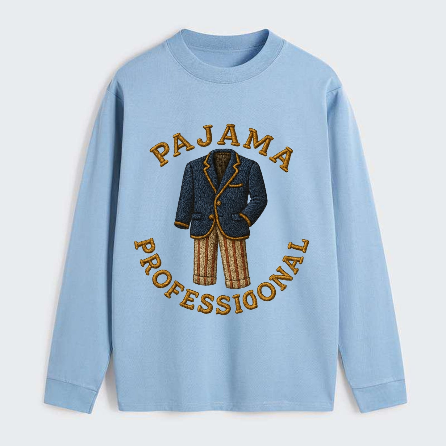 Pajama Professional  - Classic Long Sleeve Shirt - Light Blue