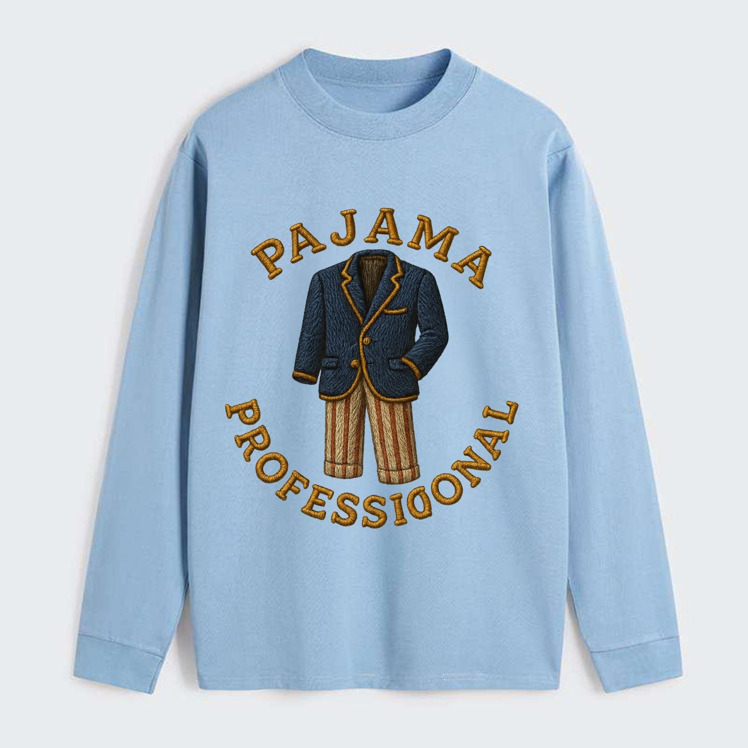 Pajama Professional  - Classic Long Sleeve Shirt - Light Blue
