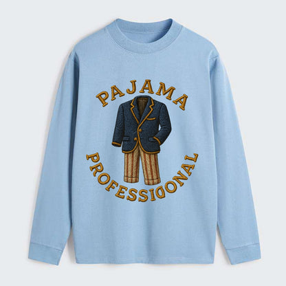 Pajama Professional  - Classic Long Sleeve Shirt - Light Blue