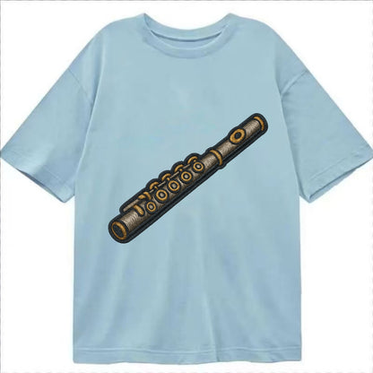 Flute  - Classic T-shirt - Light Blue