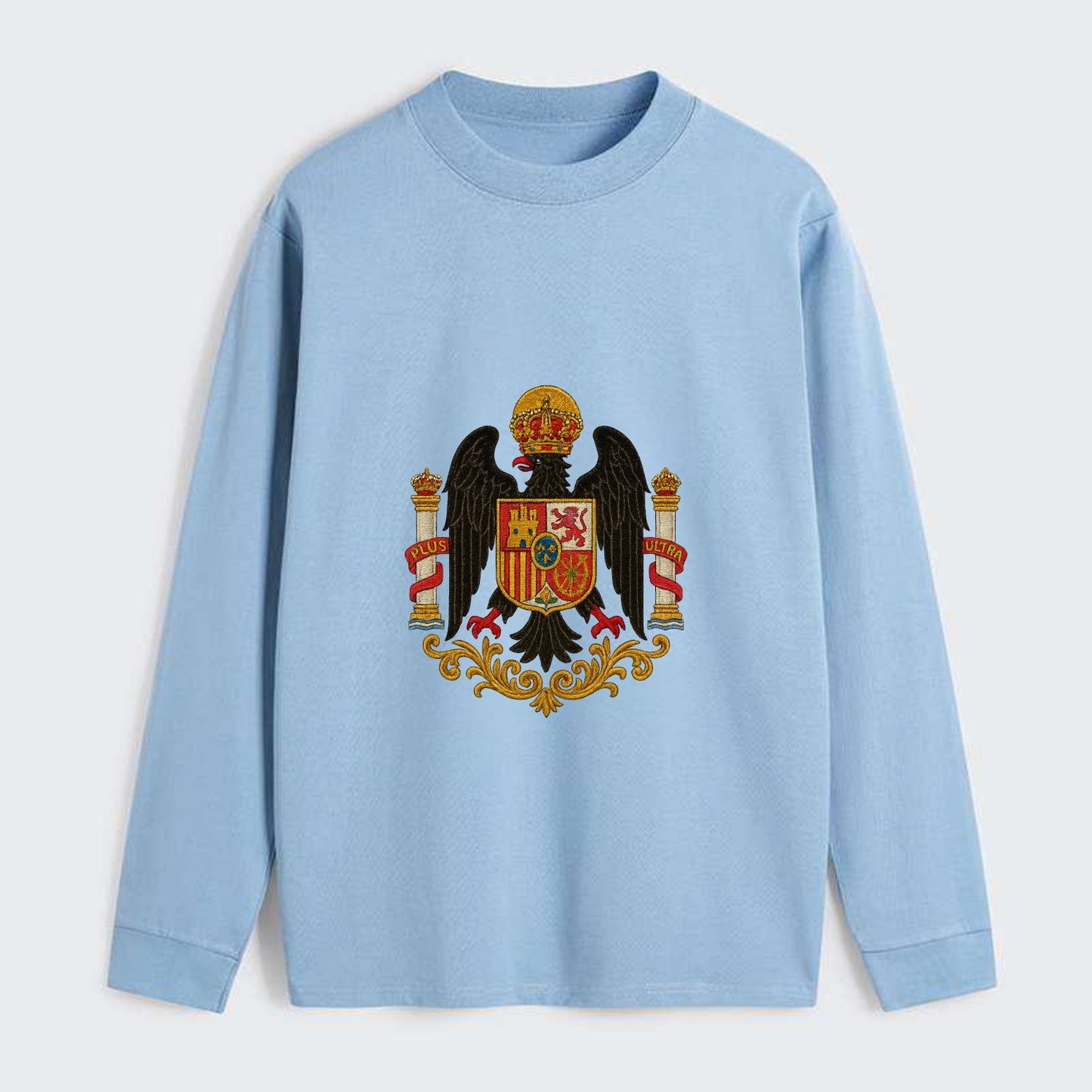 Imperial Eagle Of Spain Crest - Classic Long Sleeve Shirt - Light Blue