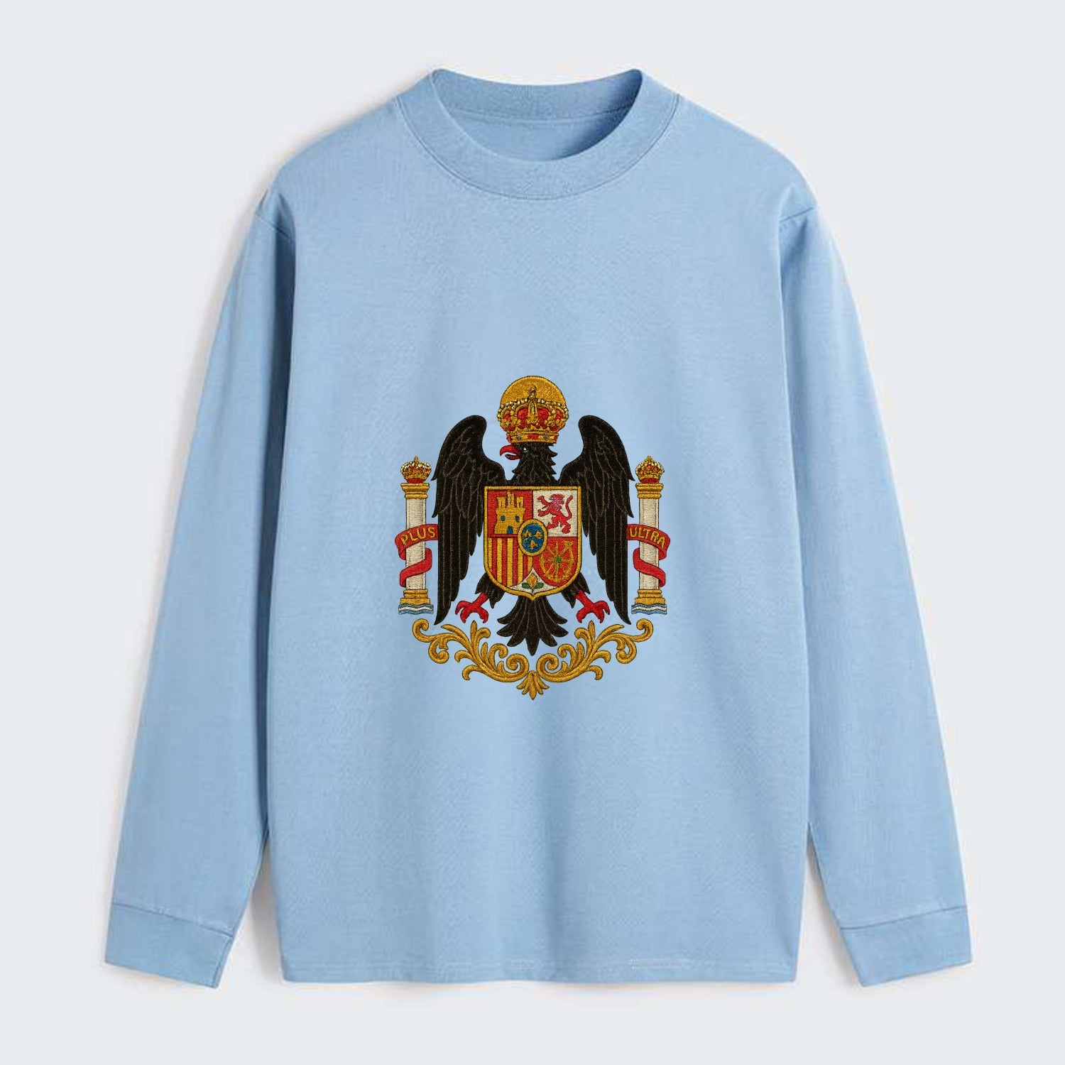 Imperial Eagle Of Spain Crest - Classic Long Sleeve Shirt - Light Blue