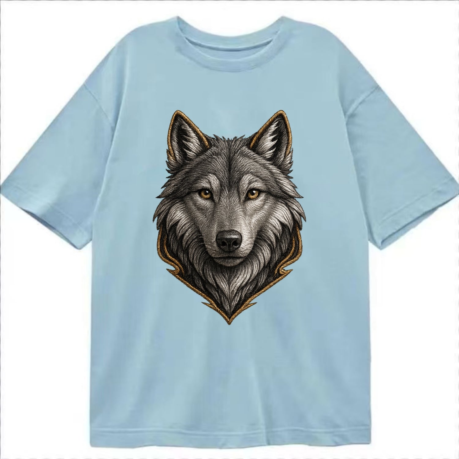 Wolf Totem  - Classic T-shirt - Light Blue