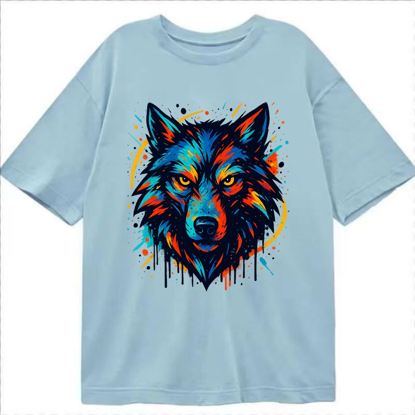 Alpha Wolf Leader  - Classic T-shirt - Light Blue