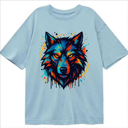 Alpha Wolf Leader  - Classic T-shirt - Light Blue