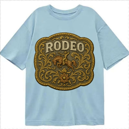 Rodeo Buckle  - Classic T-shirt - Light Blue