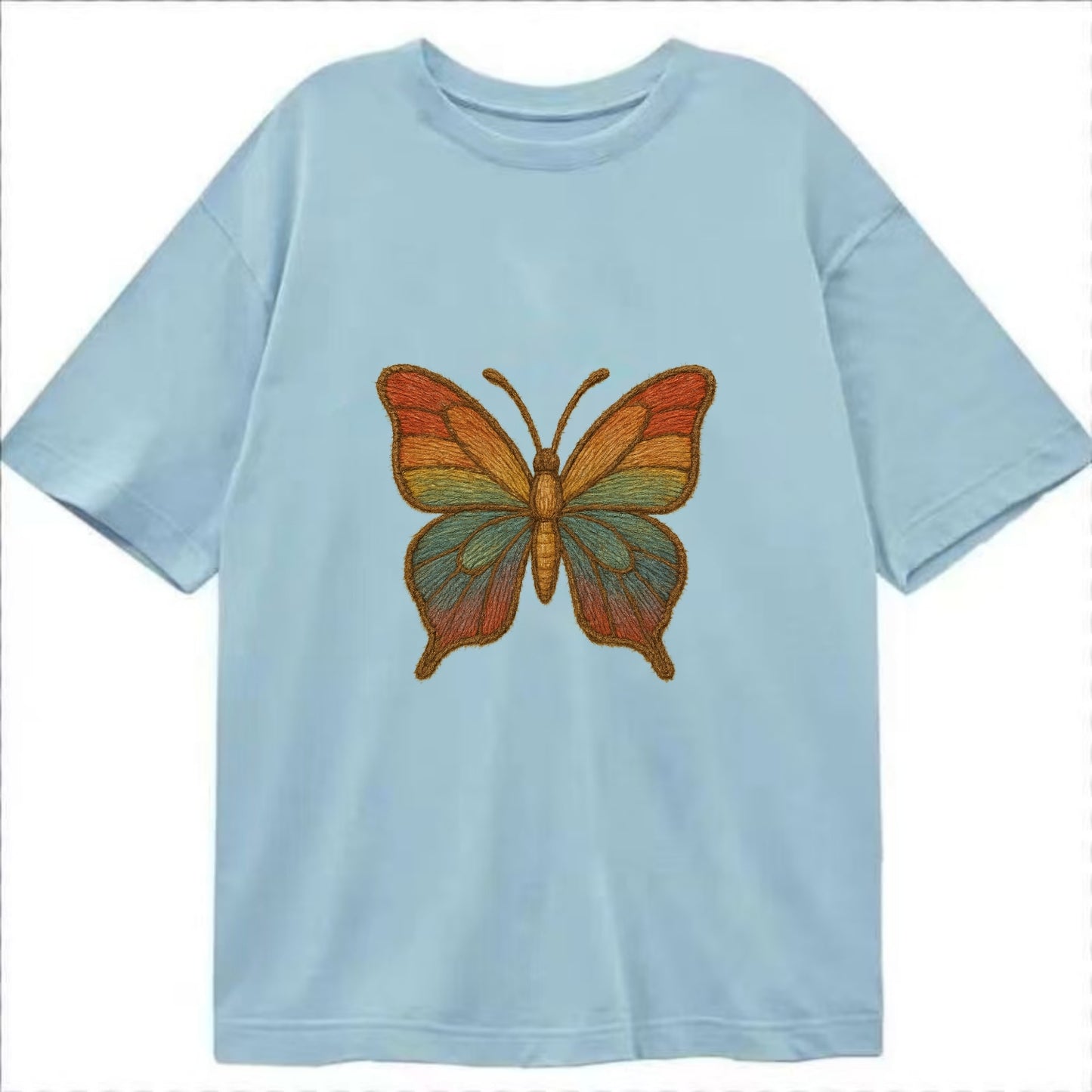 Butterfly Transformation  - Classic T-shirt - Light Blue
