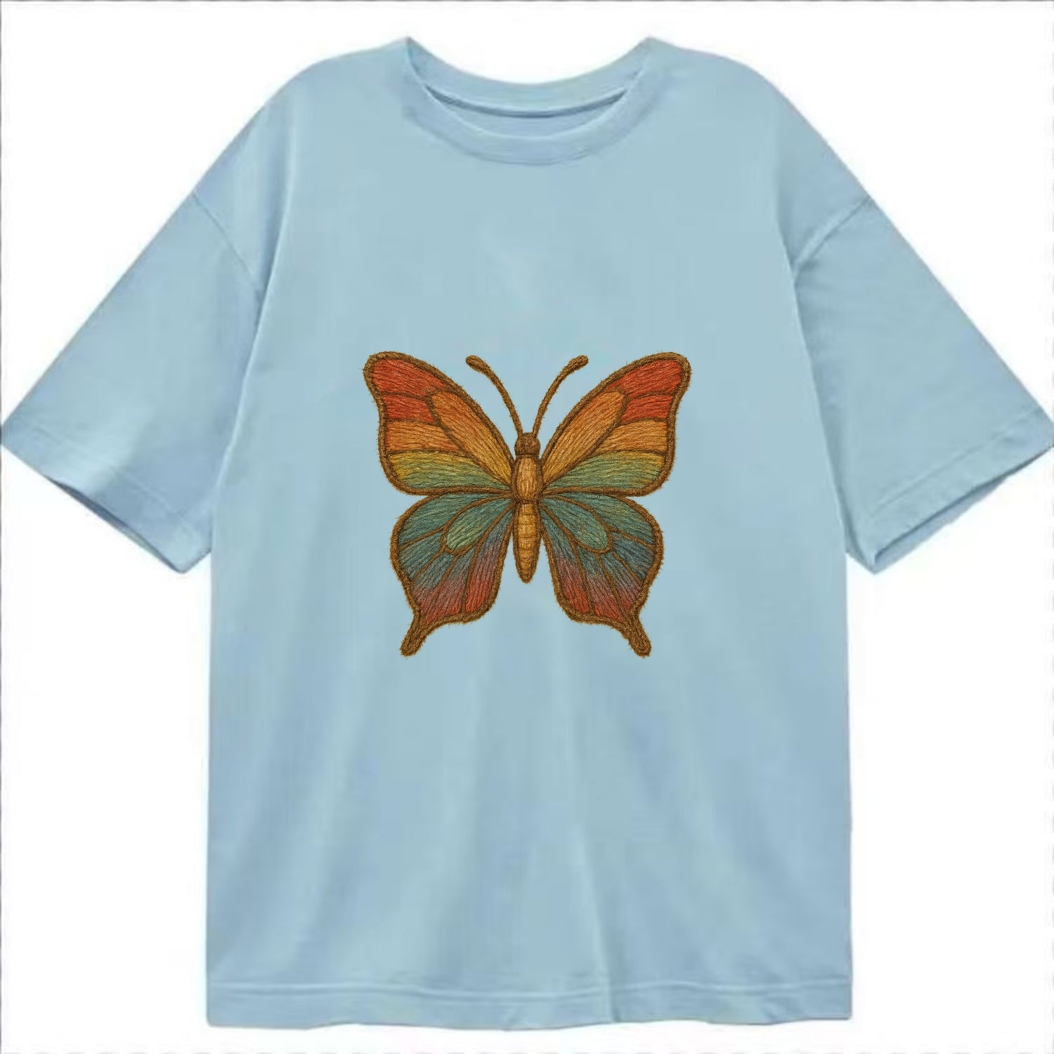 Butterfly Transformation  - Classic T-shirt - Light Blue
