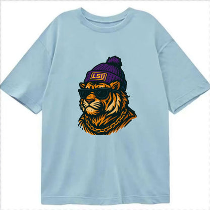 LSU Mike Tiger - Classic T-shirt - Light Blue