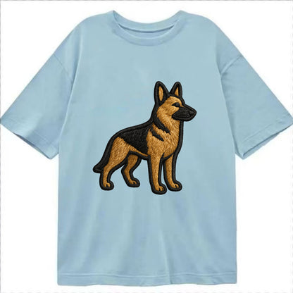 German Shepherd - Trendy minimal silhoue - Classic T-shirt - Light Blue
